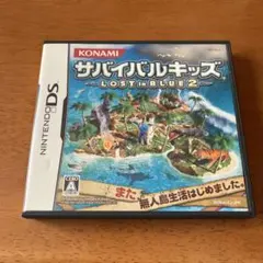 動作確認済　DSソフト　サバイバルキッズ　ロストインブルー2　箱・説明書付き