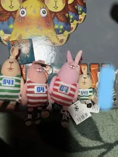 うさぎ キーホルダー ストライプ 541 04まとめ売り！