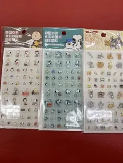 タイルシール3種セット【スヌーピー、トムとジェリー】