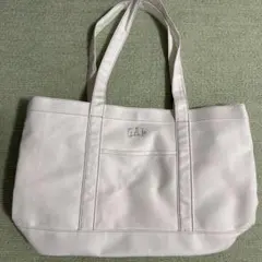 【美品】　GAP ギャップ　ロゴ　トートバッグ　ホワイトのサムネイル