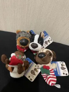 限定出品！希少激レアTHE DOG クリスマスマスコット4体セット　新品タグ付き