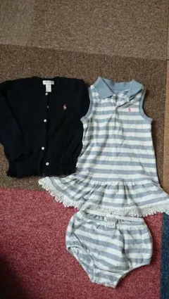 ラルフローレンベビー用ストライプワンピース