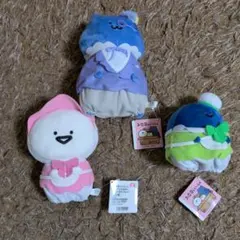 お文具さんといっしょパステルおめかしぬいぐるみ全3セット
