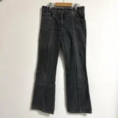 Chloe クロエ フレアデニムパンツ ブラック フランス製 コットン T36のサムネイル