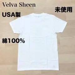VELVA SHEEN USAコットン ポケット Tシャツ 白 綿100のサムネイル