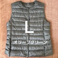 ユニクロ　ウルトラライトダウン　ベスト　L オリーブ