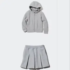 ユニクロ　ウルトラストレッチドライスウェットフルジップパーカ　ミニスコート