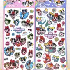 ゆ*み様 パワパフガールズ キャンディグリッターステッカー 2枚セット