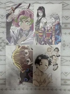 鬼滅の刃　全集中展　幕間画ポストカード　甘露寺　お館様　善逸　伊之助　セット　①