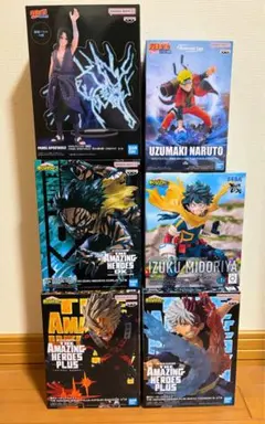 プライズフィギュアまとめ売り6体セット　ヒロアカ　NARUTO