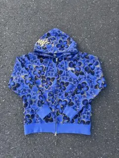 STUSSY 総柄ジップパーカー ペイズリー柄 M