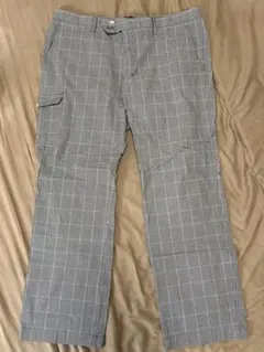 ゴルフウェアチェック柄 カーゴパンツ LLサイズ
