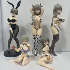 宇崎花　バニー　浜辺で水着 宇崎月 牛水着　メイド プライズフィギュア