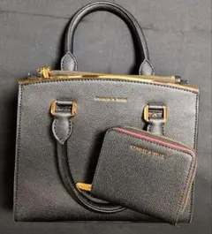 【セット売り】CHARLES & KEITH 2wayバッグ・二つ折り財布