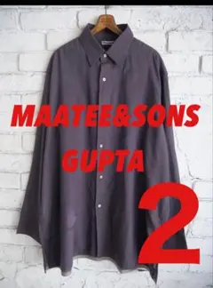 MAATEE&SONS マーティーアンドサンズ GUPTA シャツ サイズ2 - メルカリ