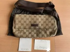 グッチ GUCCI ボディバッグ ユニセックス GG キャンバス ウエストバッグ