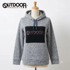 OUTDOOR PRODUCTS アウトドア 裏起毛パーカー グレー M 大ロゴのサムネイル