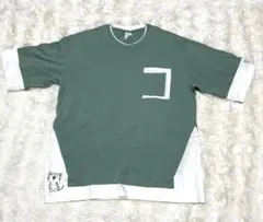Tシャツ メンズ 半袖 重ね着風 ゆったり メンズ 夏服 X L 新品