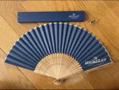 新品未使用　The Macallan マッカラン 扇子 ネイビー 紺色