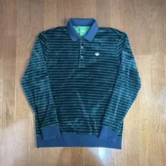 adidas アディダスオリジナルス　ポロシャツ　ベロア
