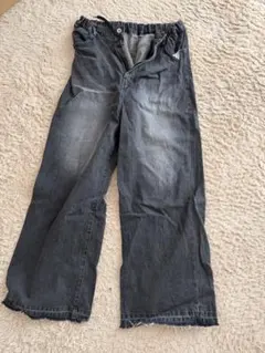 Lui's デニム パンツ ブラック ウォッシュ加工のサムネイル