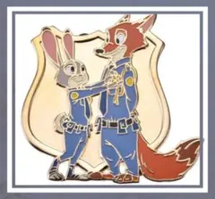 ディズニーストア ズートピア2 ジュディホップス ニックワイルド ピンバッジ