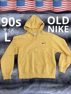 ウ*ー様 90s OLDNIKE オールドナイキ　刺繍　スウォッシュ　パーカー