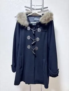 dazzlin ファー付き黒ダッフルコート