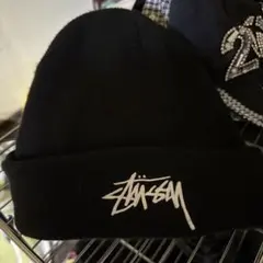 Stüssy & Nike ブラックニット帽