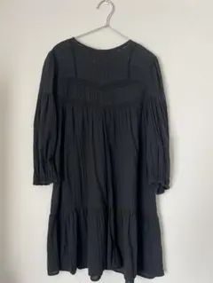 ZARA ブラック 長袖 ワンピース