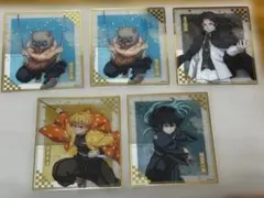 鬼滅の刃　クリア色紙　 5枚セット
