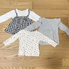 ベビー服　長袖Tシャツ 80cm 70-80cm 3枚セット