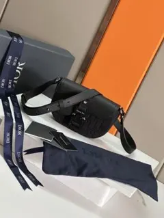 Dior Homme オブリーク サドルバッグ ブラック