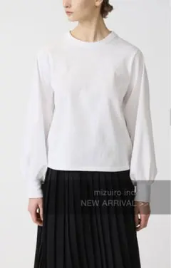 ミズイロインド　パフスリーブロングT