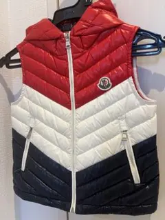 MONCLER ダウンベスト 100cm 赤・白・青