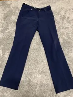 ルコックスポルティフ　ネイビー ストレートレッグパンツ