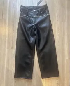 GOAR archiveクロコ ワイドパンツ ブラック L - メルカリ