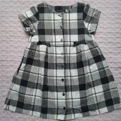 BeBe チェック柄 半袖ワンピース