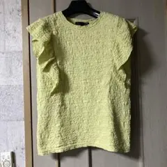 SUGARSPOONフリル付きイエローTシャツ