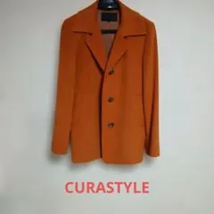 【CURASTYLE】(キュアスタイル) テーラードジャケットオレンジ40サイズのサムネイル