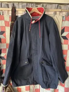 90s Timberland ネイビー 赤 モッズコート レザー