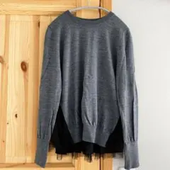 TOTALITÉ グレー ニットセーター　トップス