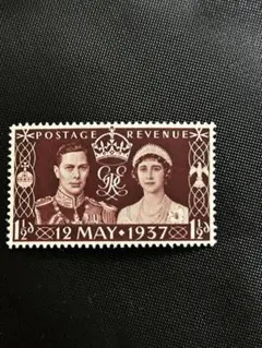 イギリス 1937年 王室切手 1/2ペンス　海外切手コレクション