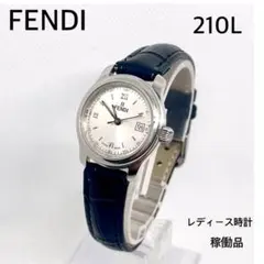 【SALE】FENDI 210L レディース時計 稼働品 社外新品ベルト交換済みのサムネイル
