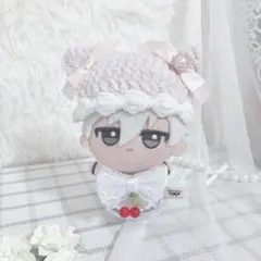 ８㎝ ほわぬい　ぬい服　ぬいぐるみ　着ぐるみ　 ひつじボンネット　白11 8㎝ ほわぬい ぬい服 ぬいぐるみ 着ぐるみ ひつじボンネット 白3