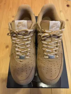 Supreme × Nike Air Force 1Low Wheat 27.5