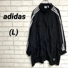 adidasアディダス　トレフォイル　ウィンドブレーカー　ナイロンジャケット　黒