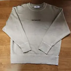 AZUL by MOUSSY MOMENT トレーナー S ベージュ
