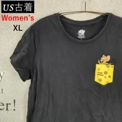 【TOM & JERRY】US古着 キャラクター プリントTシャツ XL
