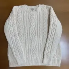 L.L.Bean エルエルビーン ケーブルニットセーター アイルランド製 L-R